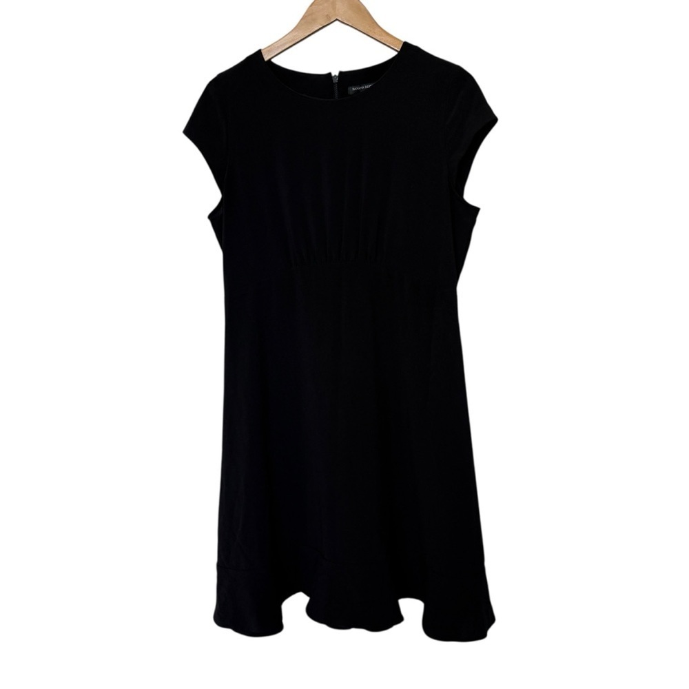 Banana Republic Women's Black Nipped Waist Knee Length Dress Size 10 Stretch